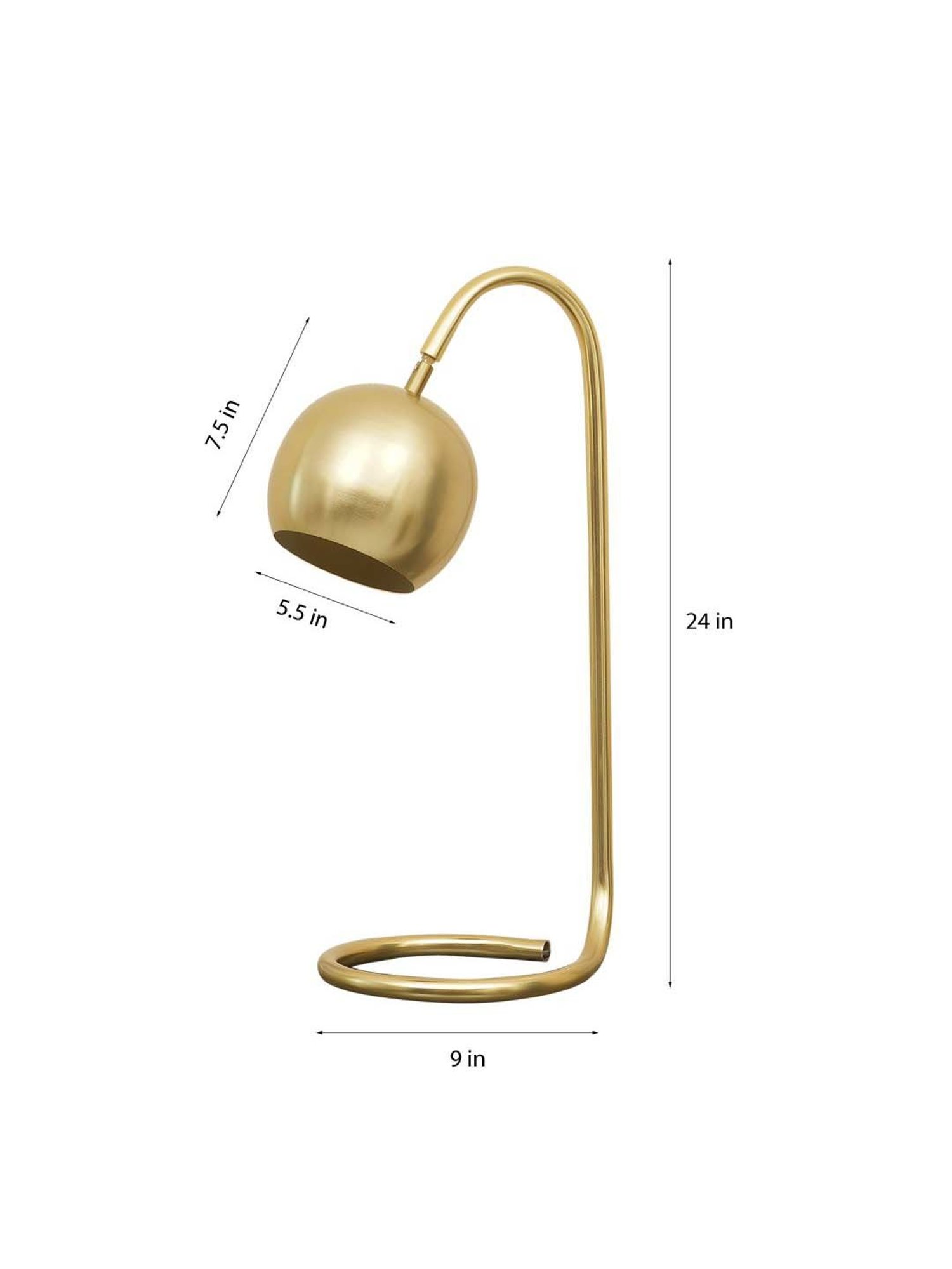 Kapoor E Illuminations Green Study Table Lamp - Set of 1