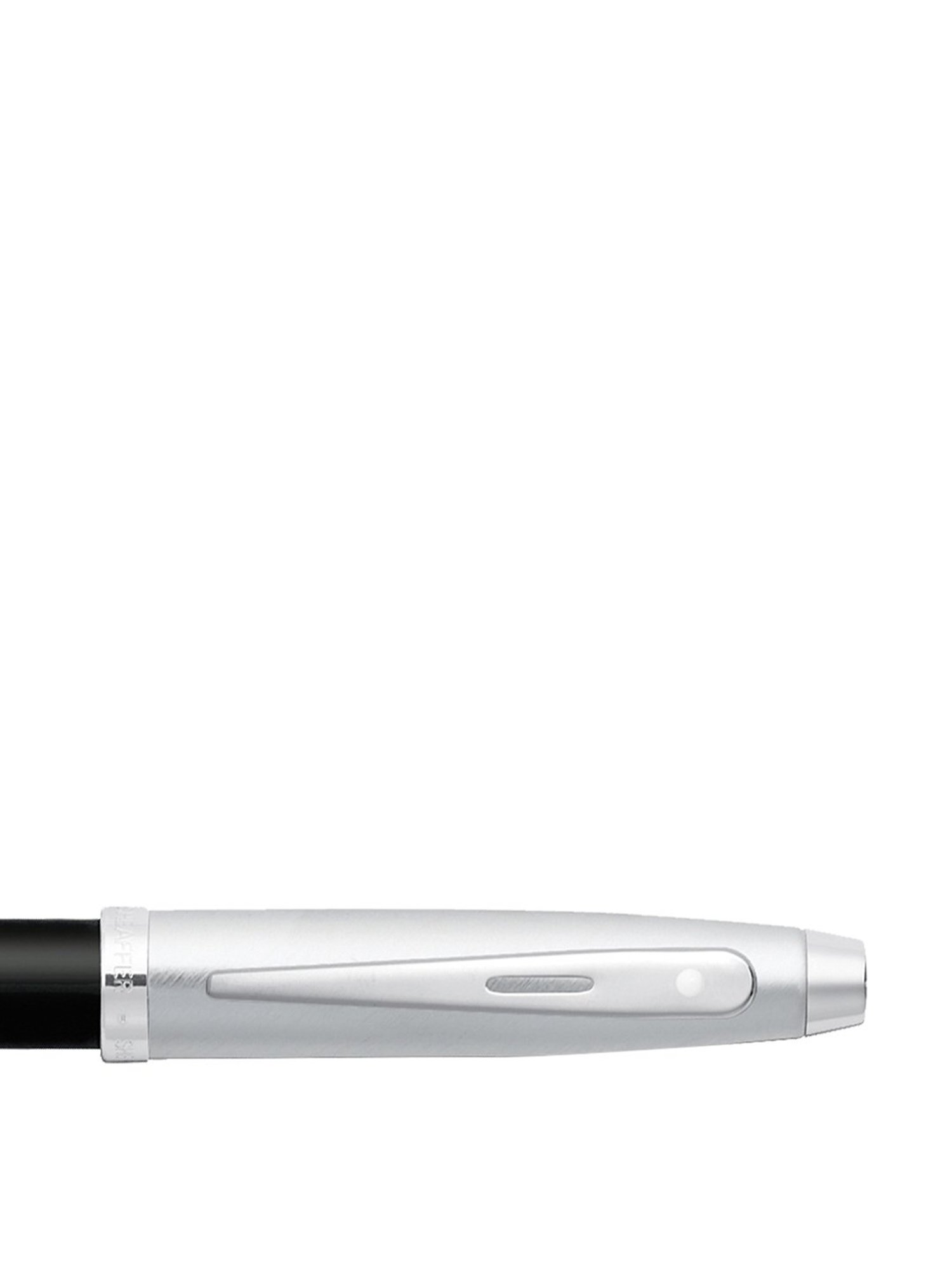 Sheaffer 9313 Gift 100 Ballpoint Pen - Black Barrel Brushed Chrome Cap
