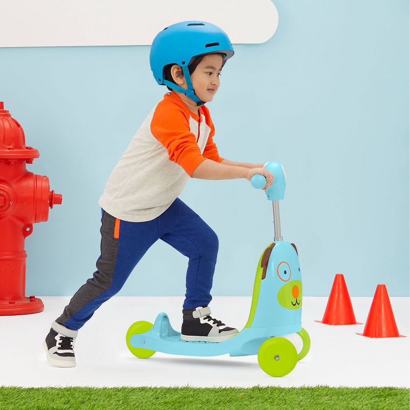 Skip Hop Kids' 3-in-1 Ride On Scooter and Wagon Toy - Dog
