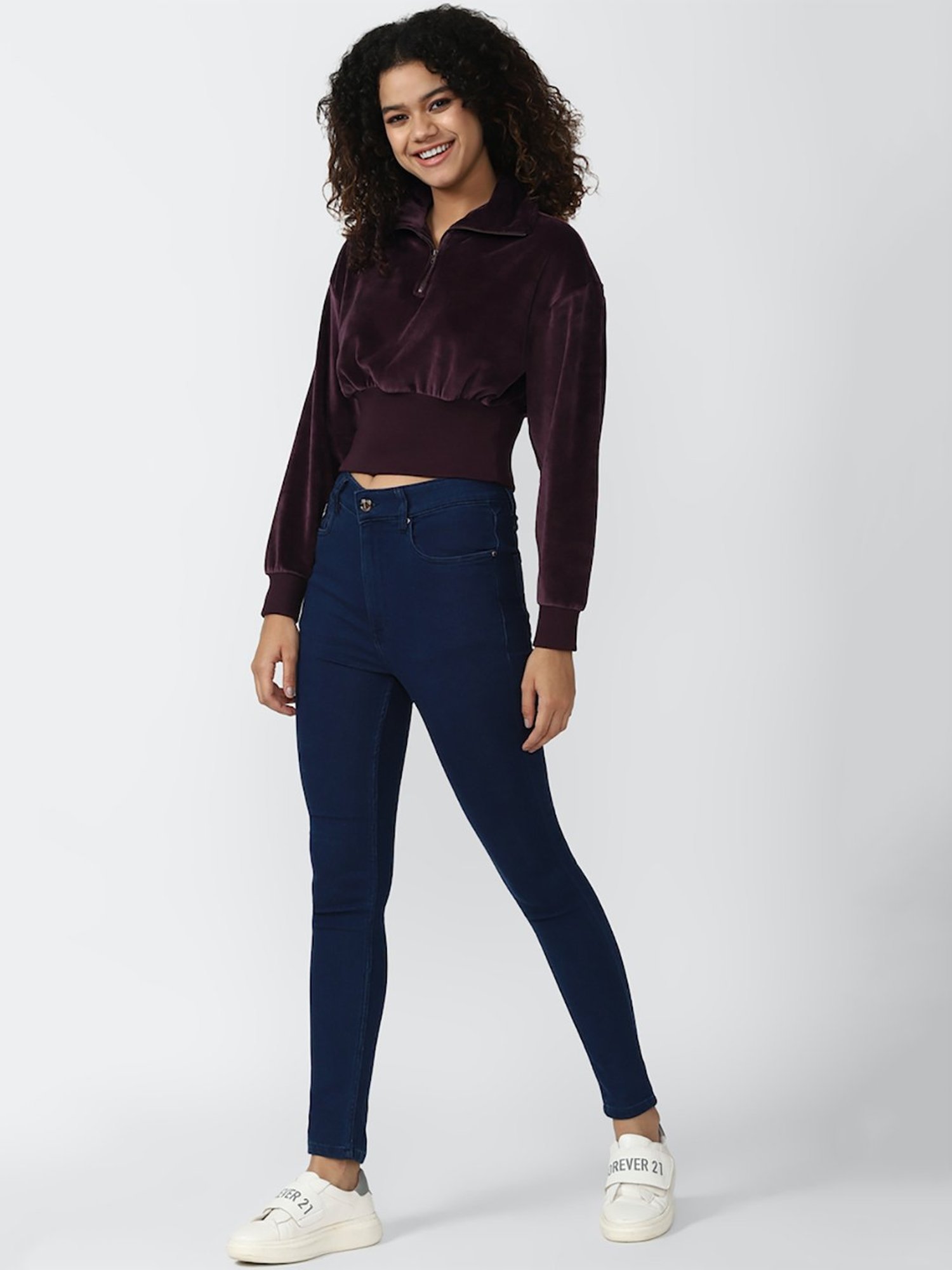 Forever 21 Purple Cotton Top