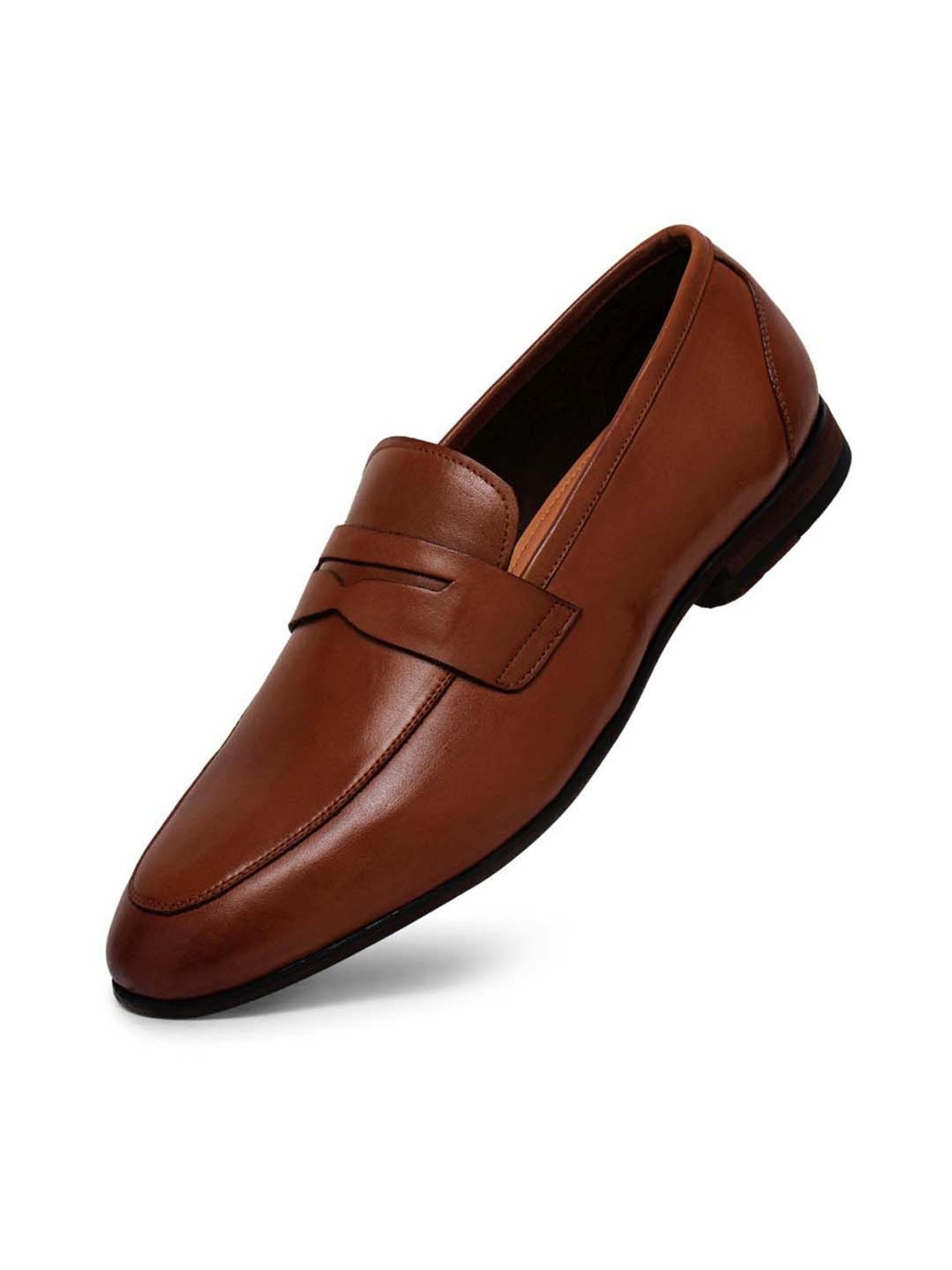 Ezok Men's Tan Casual Loafers