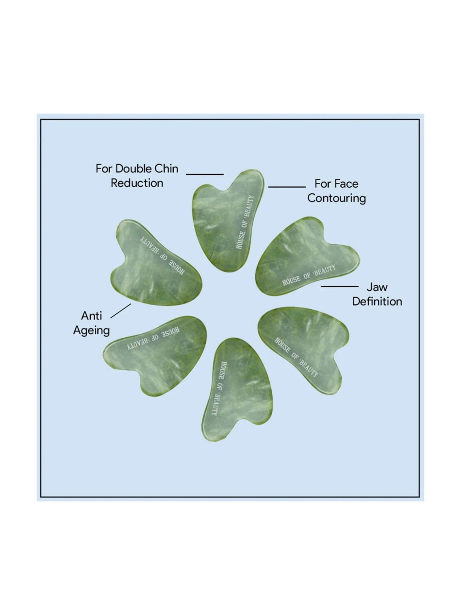 House of Beauty Jade Guasha Kit