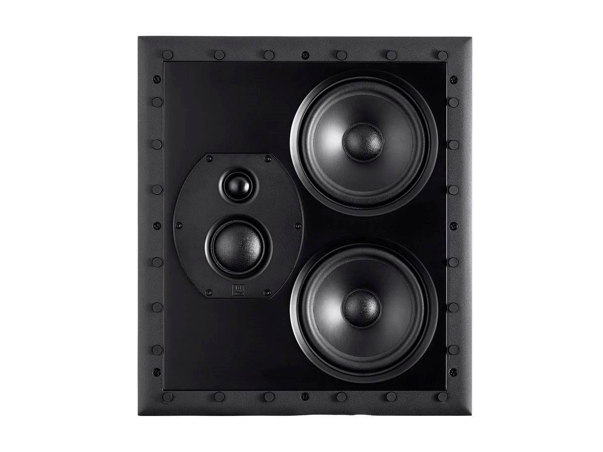 Monoprice Monolith THX-LCR THX Ultra Certified 3-Way LCR In-Wall Speaker, 1in Silk Dome Tweeter With Neodymium Magnet and Copper Shorting Ring, For Home Theater