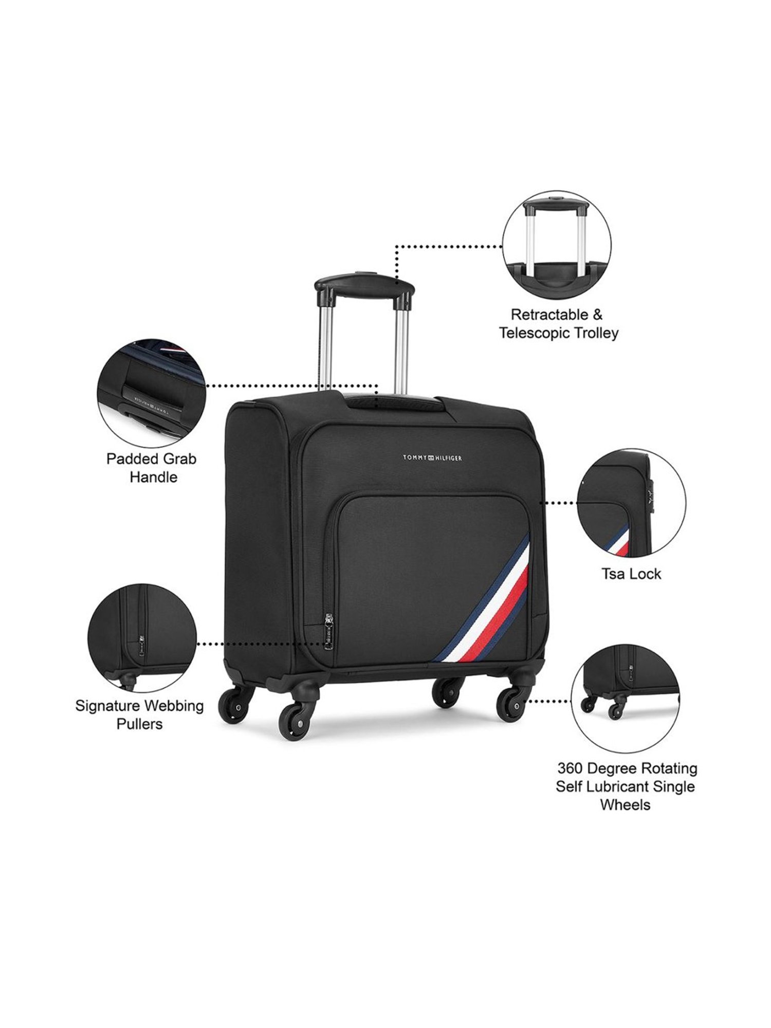 Skybags Salsa Red Solid Hard Medium Trolley Bag - 46 cm