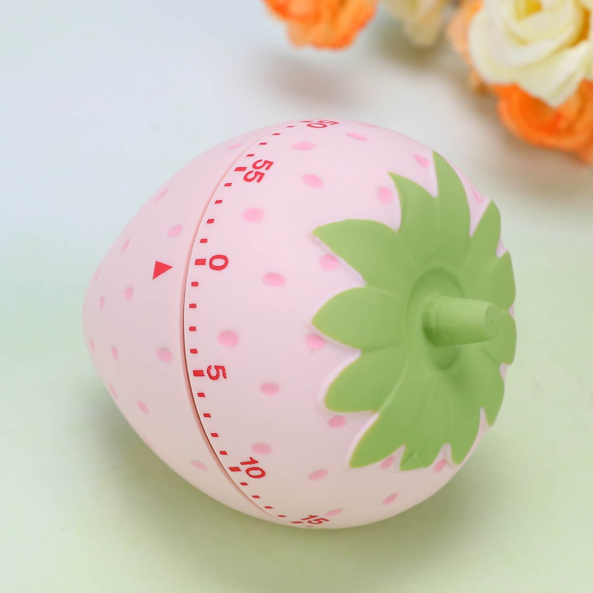 Adorable Timer Creative Clock Plastic Student Time Manager Kitchen Baking Timer (Strawberry)