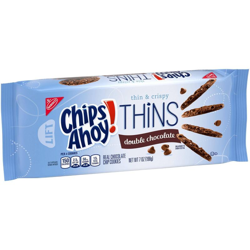 Chips Ahoy! Thins Double Chocolate Cookies - 7oz