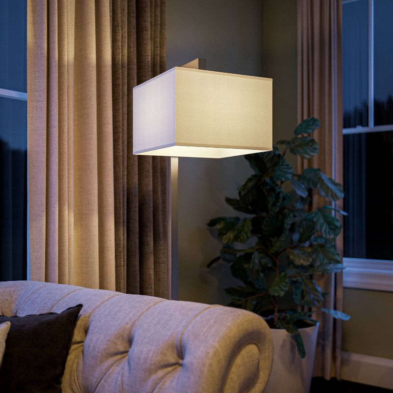 Kenroy Home Floor Lamp  - Brushed Steel