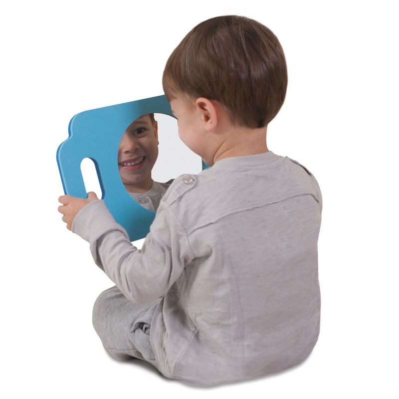 Edushape Infant and Toddler Easy Grasp Shape Mirrors - Set of 4