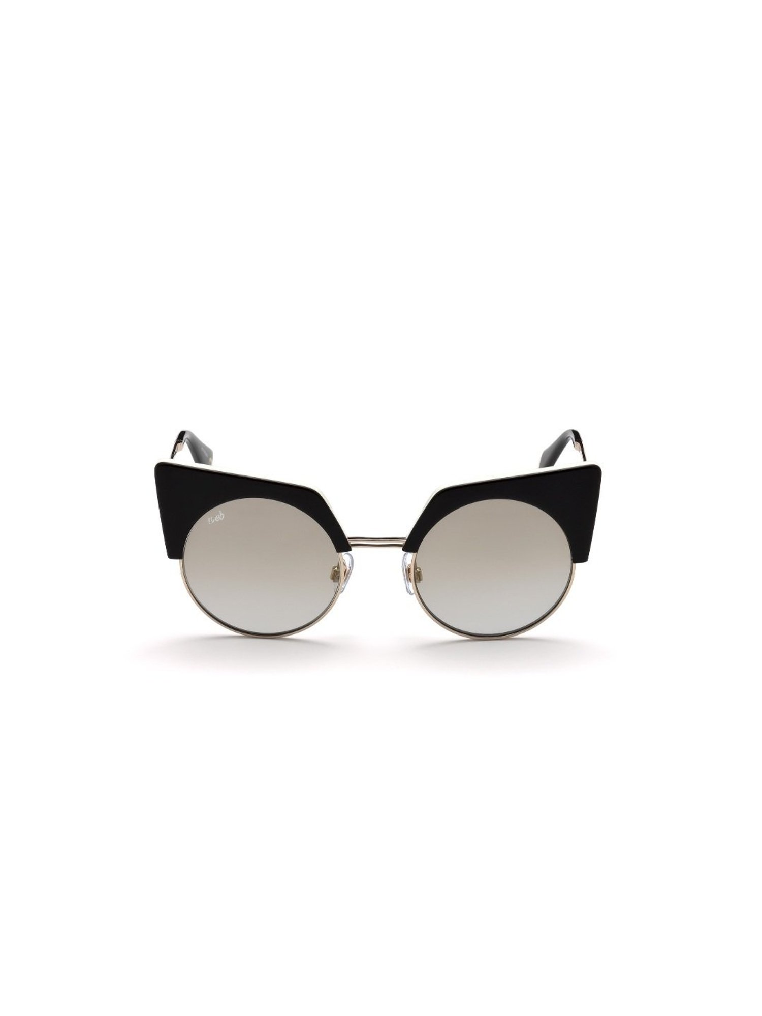 WEB EYEWEAR Grey Round Sunglasses for Women