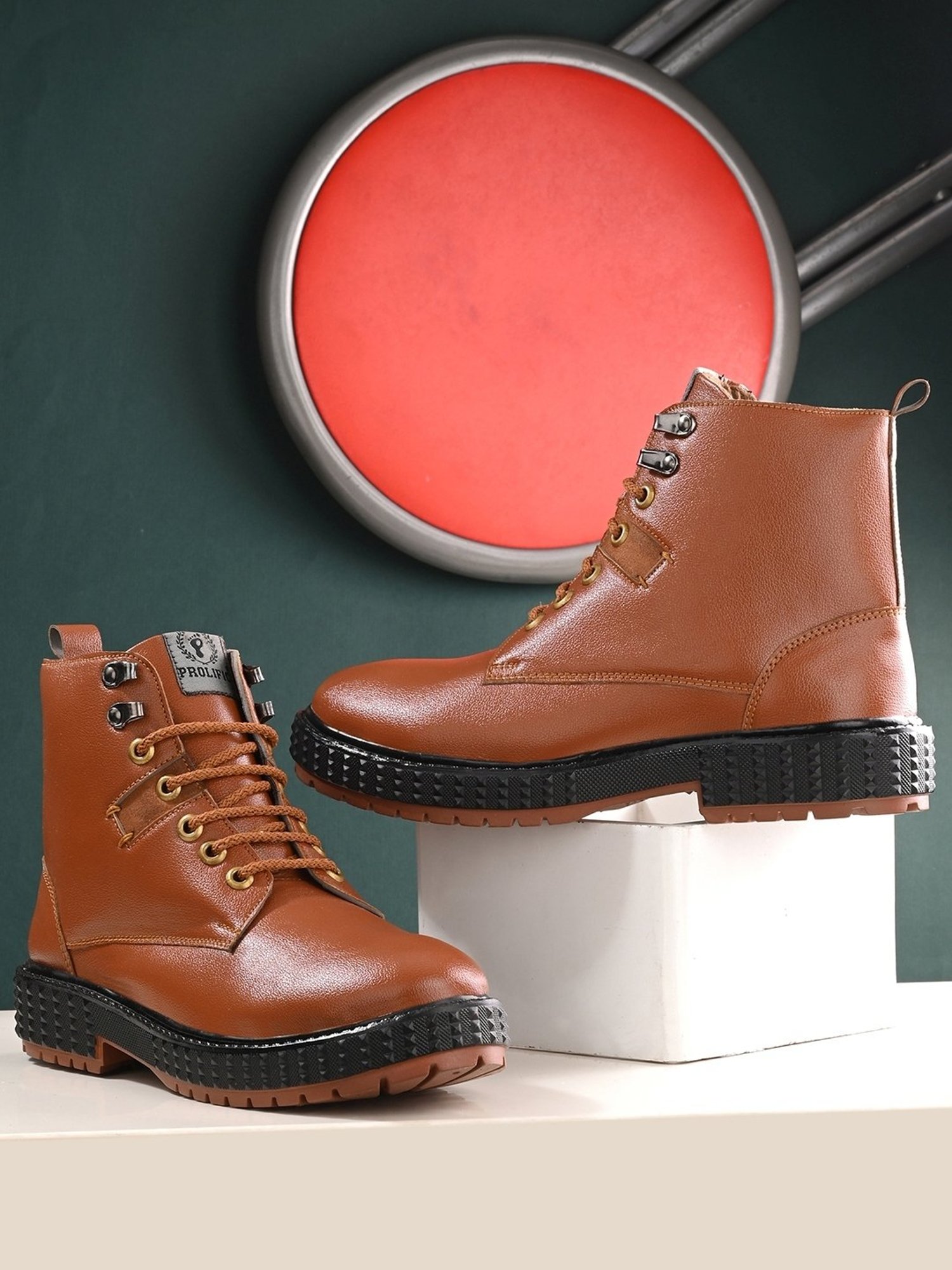 Prolific Men's Tan Derby Boots