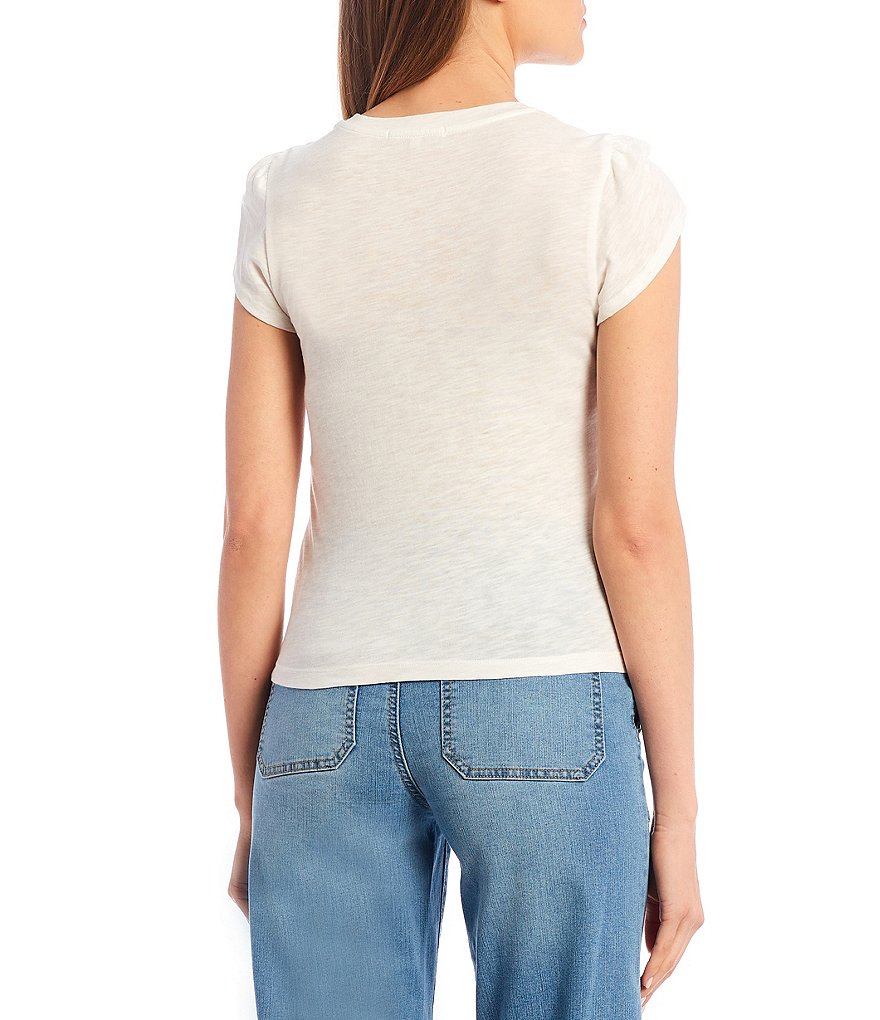 Copper Key Tulip Sleeve Knit Tee