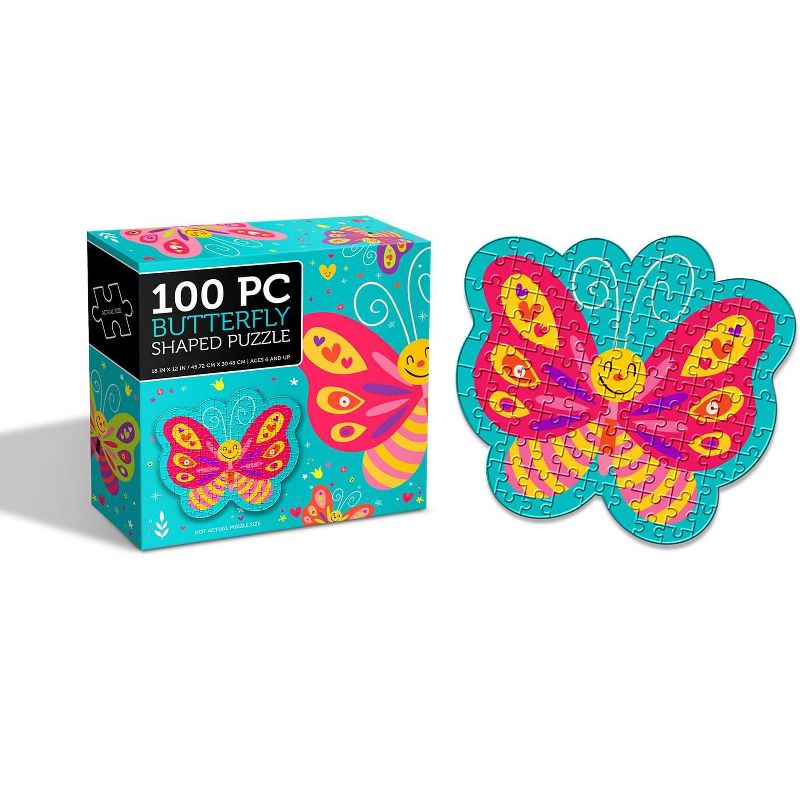 Anker Play Butterfly Shaped 100 Piece Jigsaw Puzzle
