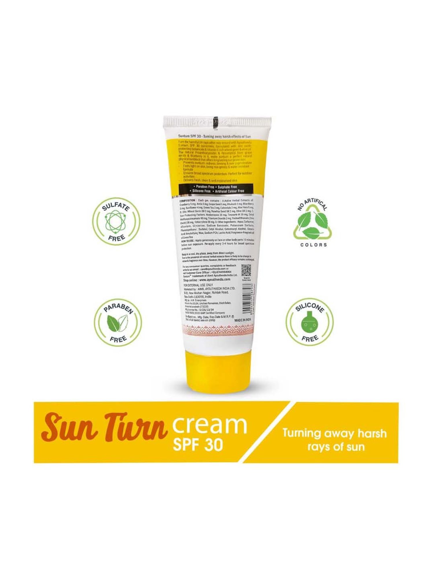 AyouthVeda Sun Turn Cream - 100 gm