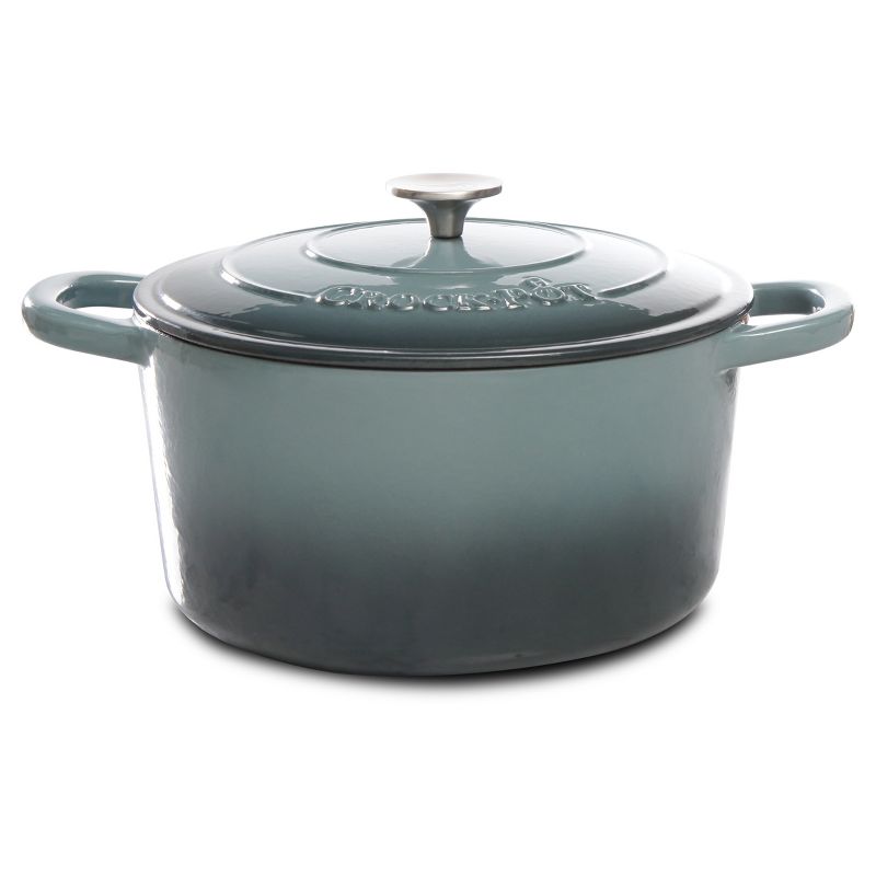 Crock Pot Artisan 7Qt Round Dutch Oven Gray