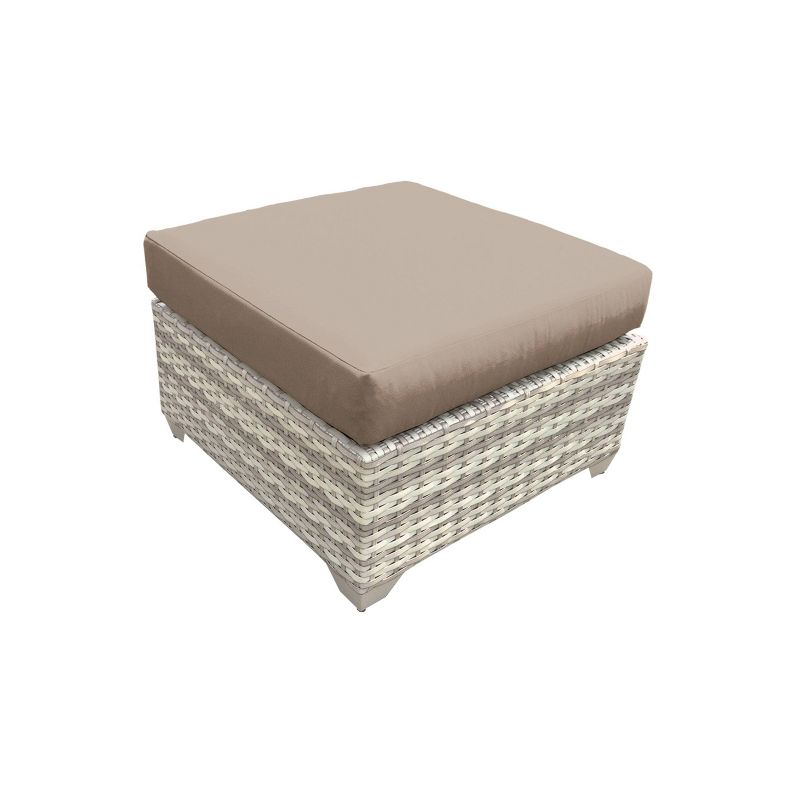 3pc Outdoor Wicker Conversation Set with Sofa Chairs & Table - Crestlive Products