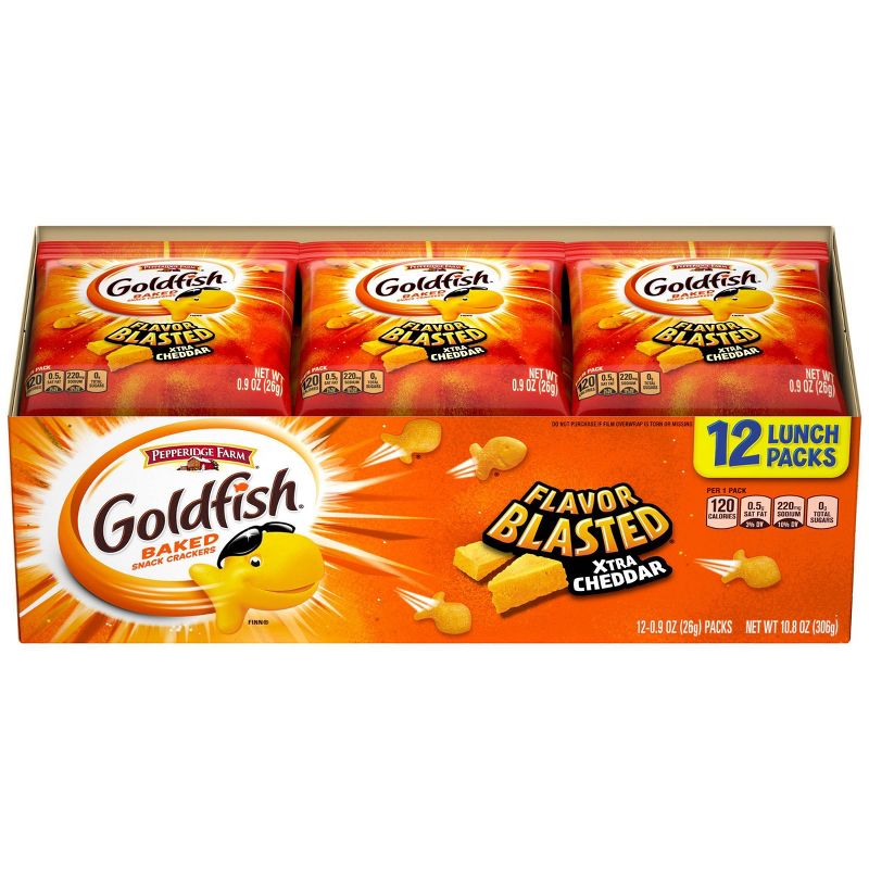 Pepperidge Farm Goldfish Flavor Blasted Extra Cheddar - 12ct