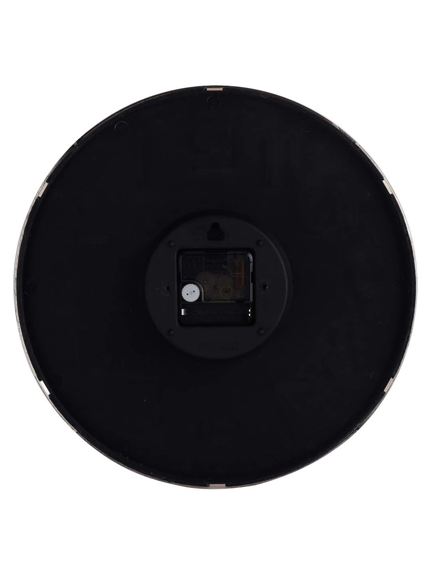 Braun Black Classic Large Analog Wall Clock With Silent Sweep Movement