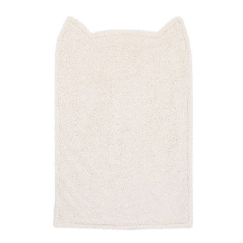 Little Love By NoJo Olivia The Owl Knit Shaped Baby Blanket - Pink/White/Black