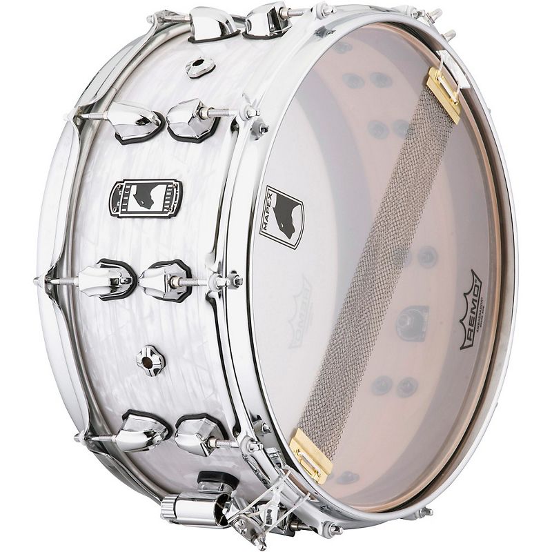 Mapex Black Panther  BPNML4600CWD Heritage Snare Drum 14 x 6 in. White Strata