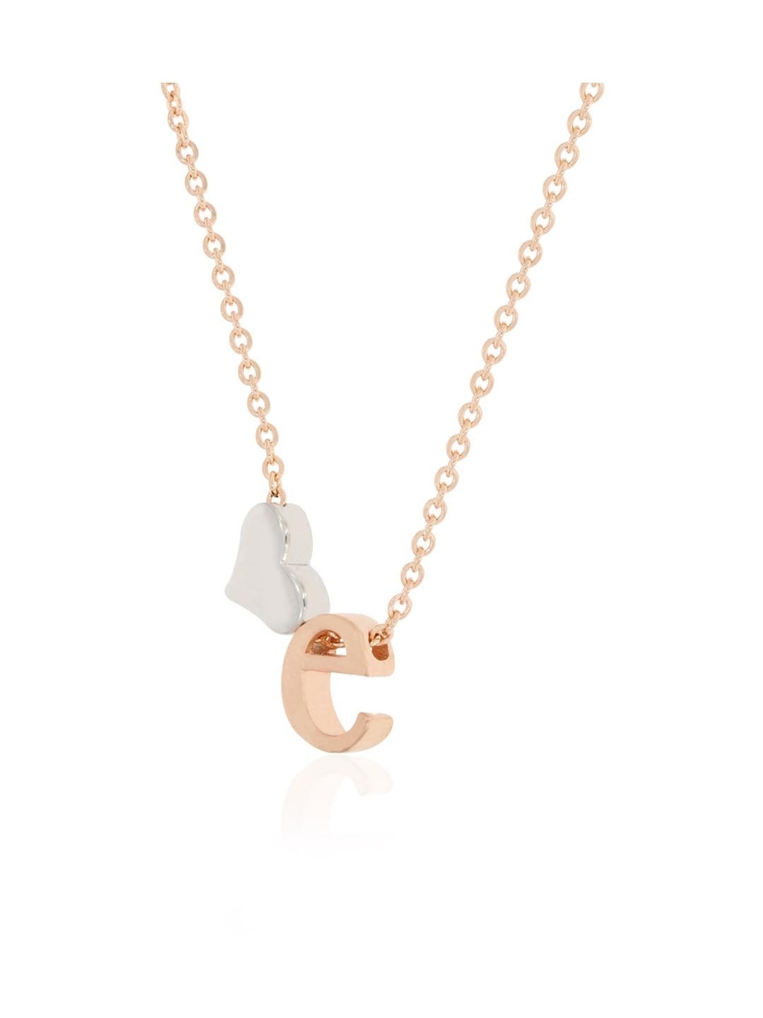 Anayra 92.5 Sterling Silver Initial Letter Charm Pendant without Chain for Women