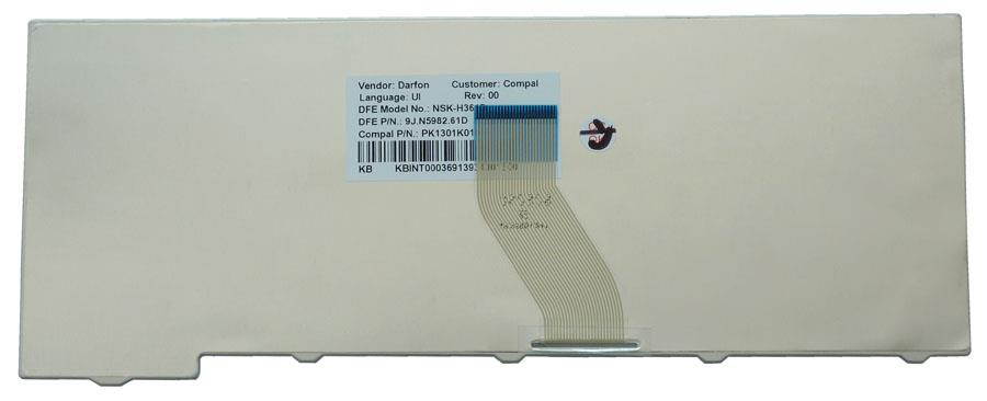 New White keyboard for Acer Aspire 9J.N5982.61D V072146AS1 K010536A1 MP-07A23U4-442 002-07A23L-A01 KB.INT00.036 AEZD1R00110 PK1301K0200 PK1301K0100