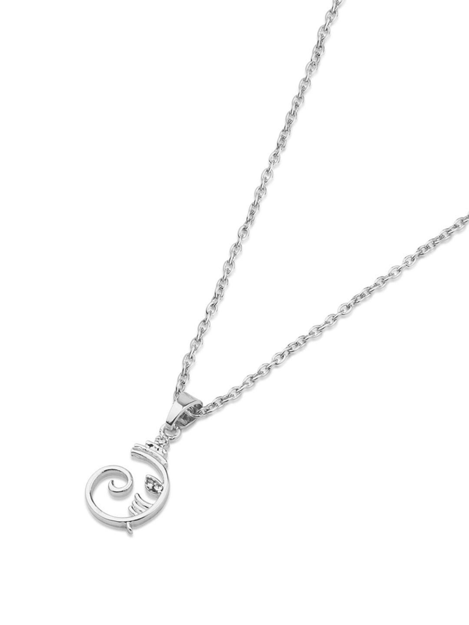 The Bro Code Silver-Plated Ganesh Pendant Necklace for Men