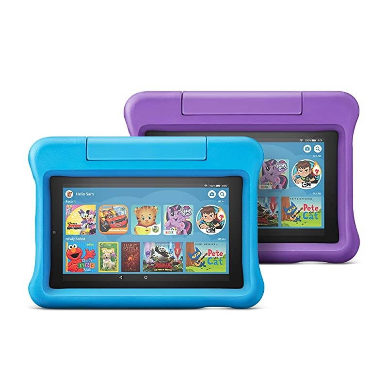 7 Kids Edition Tablet 2-Pack, 16 GB, Purple/Blue Kid-Proof Case
