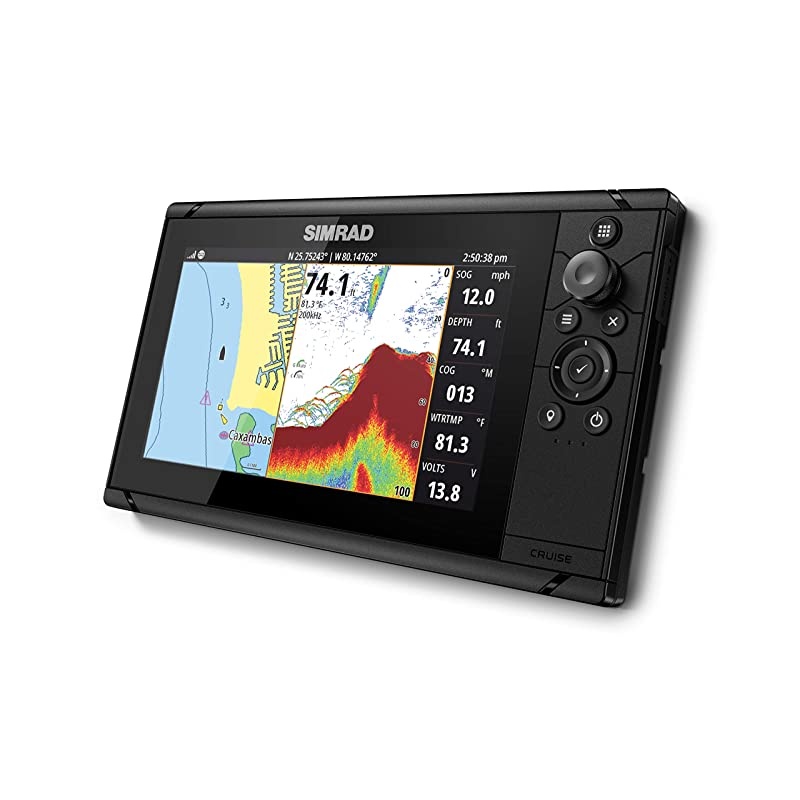 Cruise 9-9-inch GPS Chartplotter with 83/200 Transducer, Preloaded C-MAP US Coastal Maps