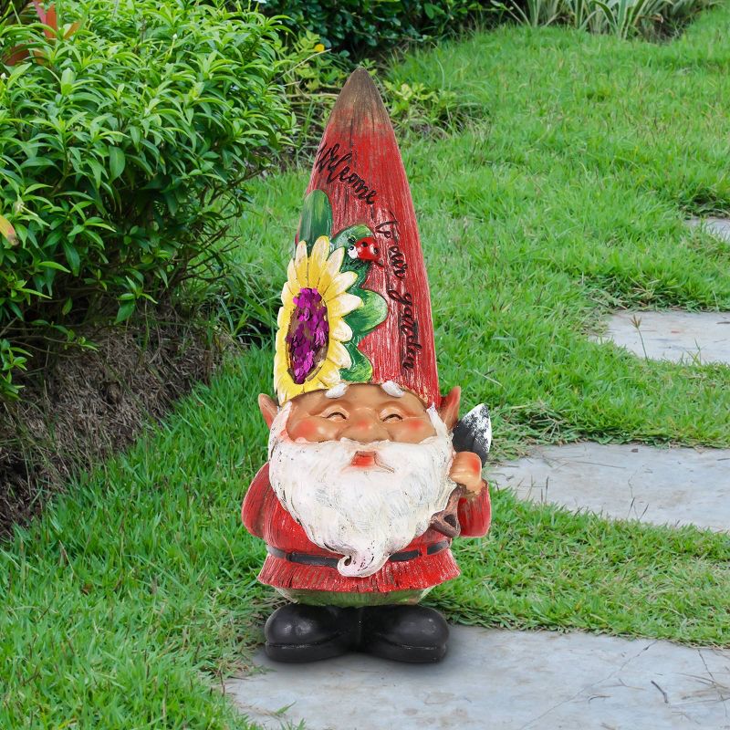 10.43" Resin Garden Gnome Red - Exhart