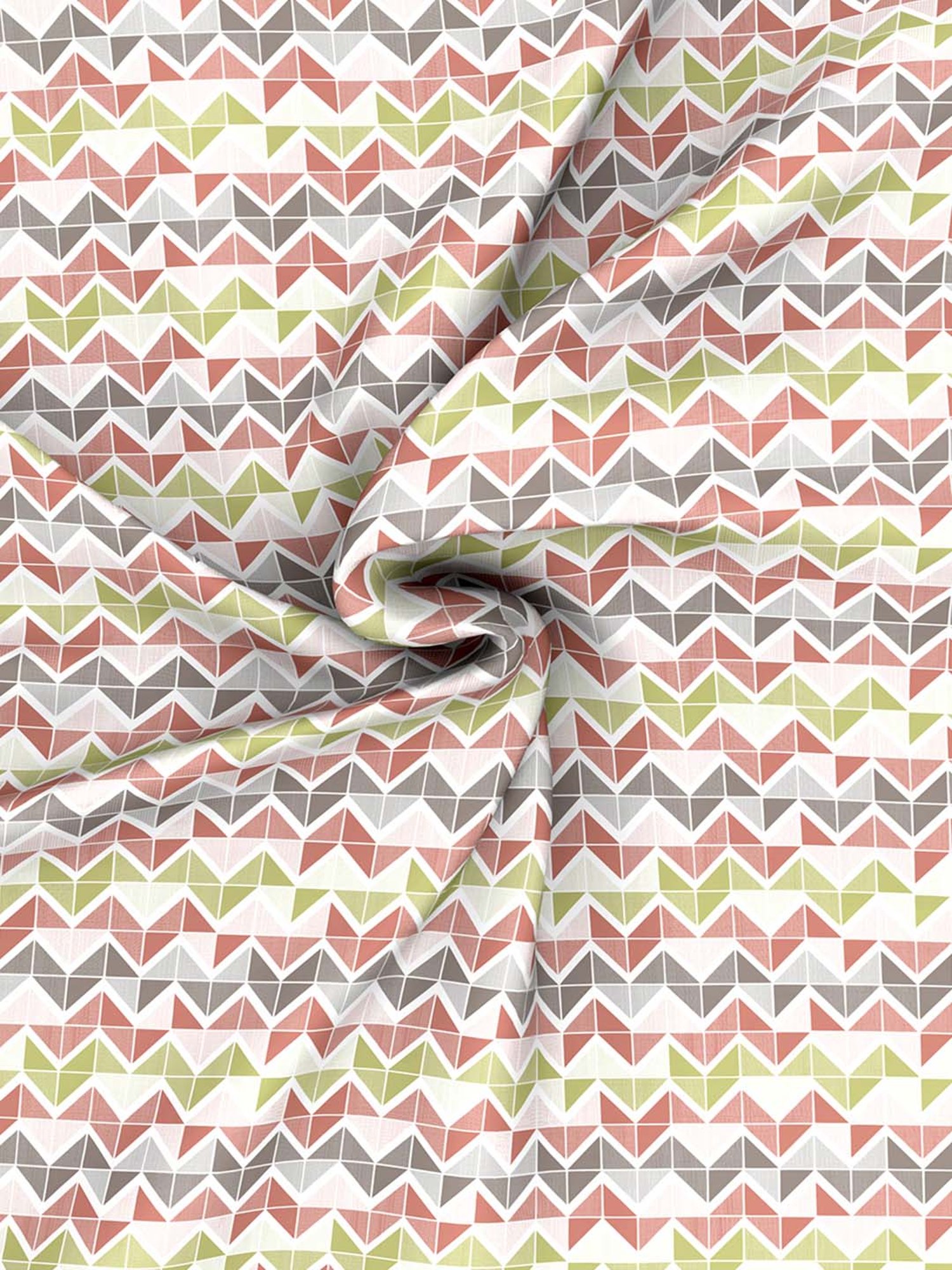 Maspar Modern Sanctuary Red & Green Cotton 210 TC Bed Sheet Set