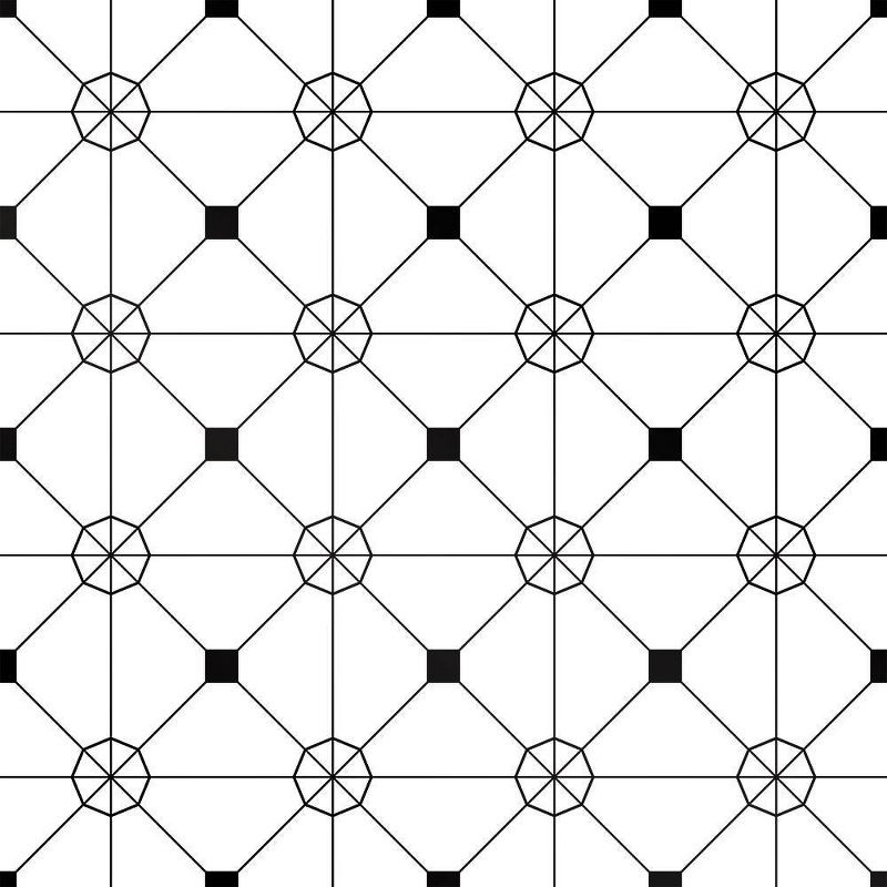 Tempaper Zodiac Self-Adhesive Removable Wallpaper Black/White