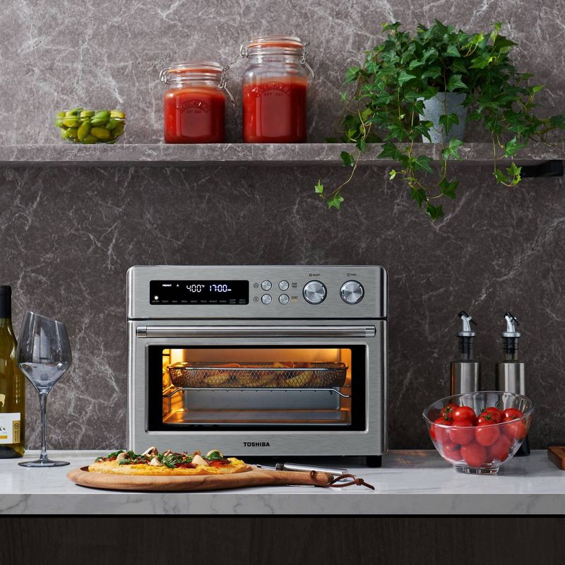 Toshiba Air Fryer Toaster Oven - Silver