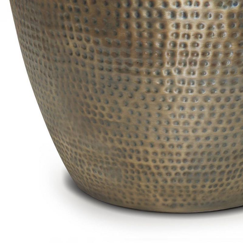 Lerner Metal Side Table Antique Gold - WyndenHall