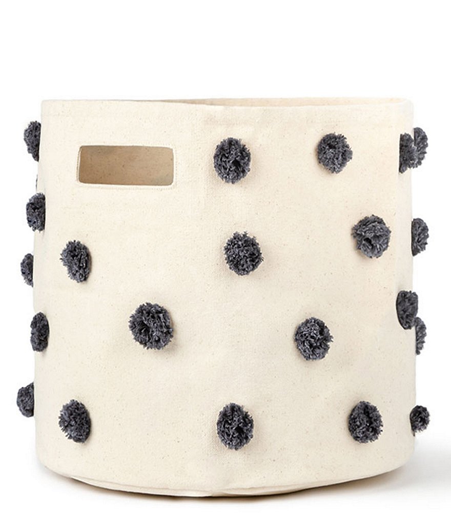 Edgehill Collection Hand-Woven Rattan Market Basket