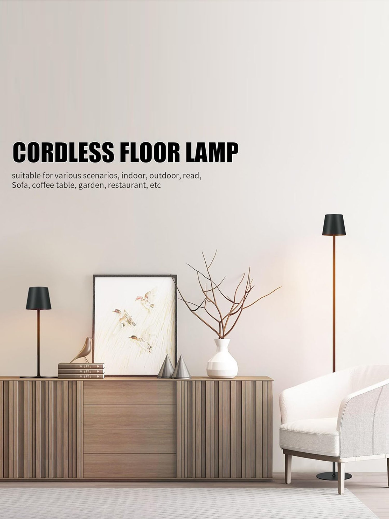 The Artment Black Plastic Abstract Lamp