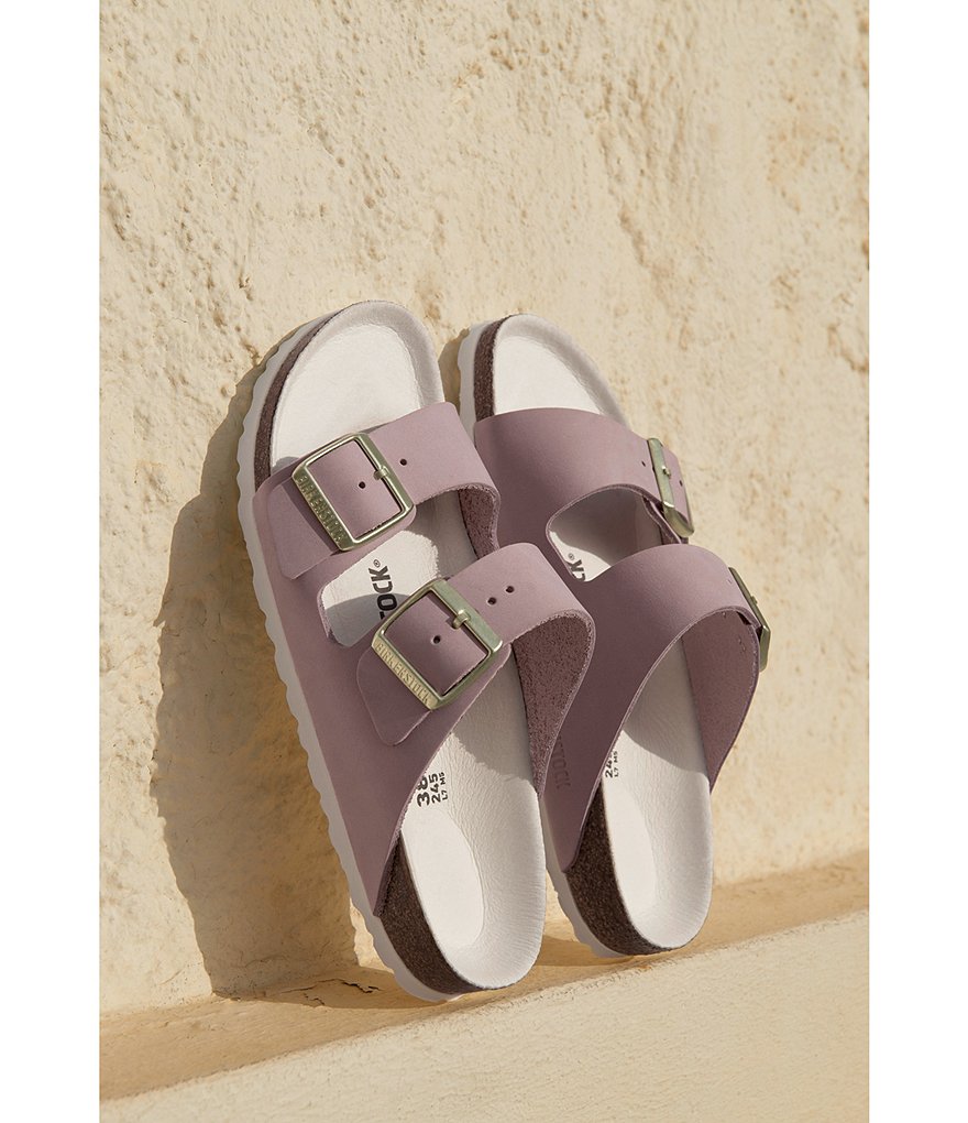 Birkenstock Women's Arizona Nubuck Suede Soft Footbed Sandals