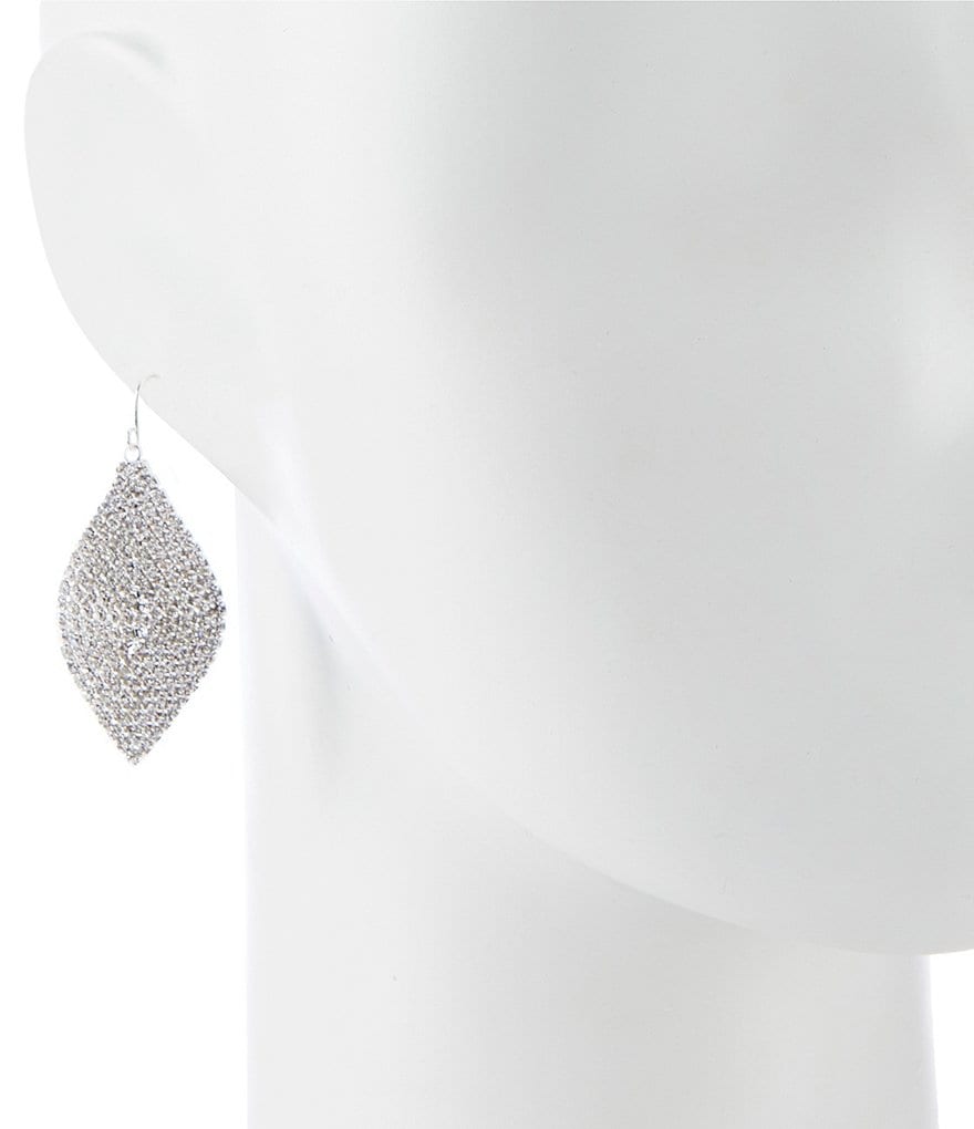 Cezanne Crystal Leaf Statement Earrings