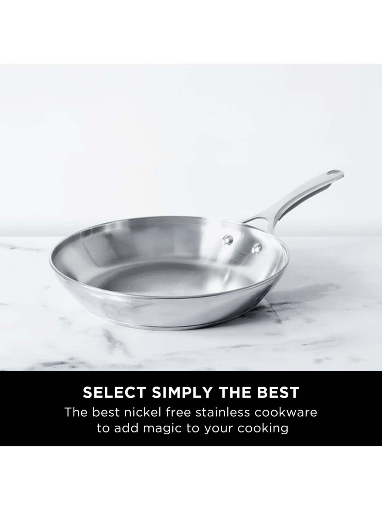 Meyer Select Stainless Steel Frypan 28cm (Induction & Gas Compatible)