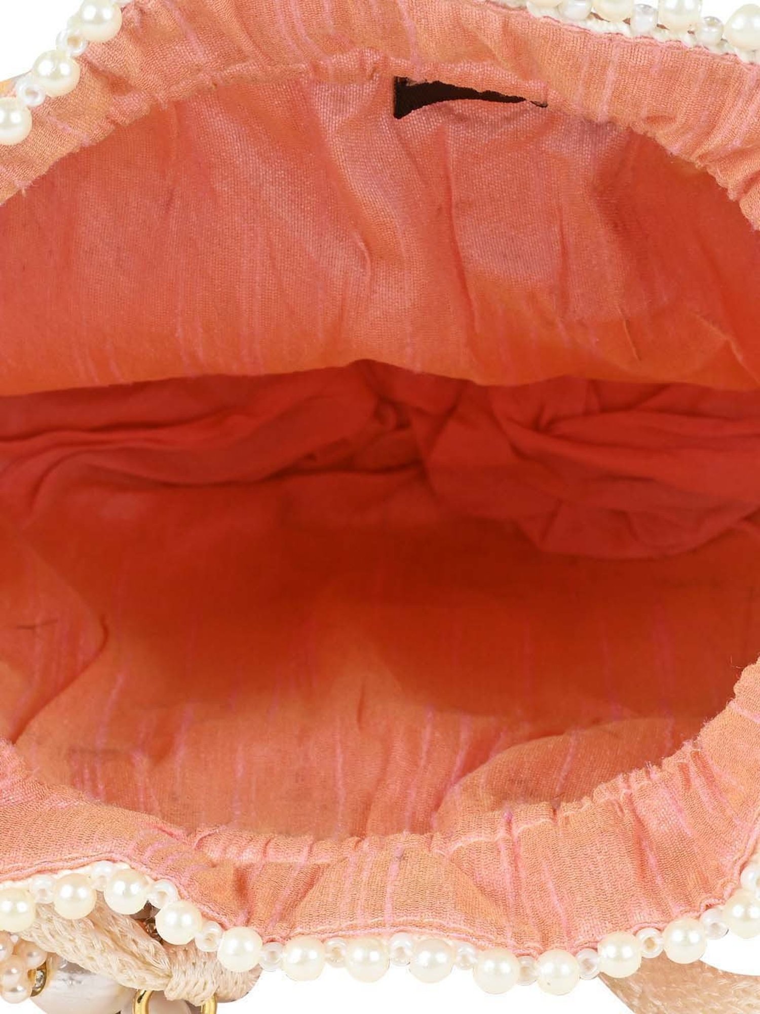 Rocia by Regal Peach Embellished Potli