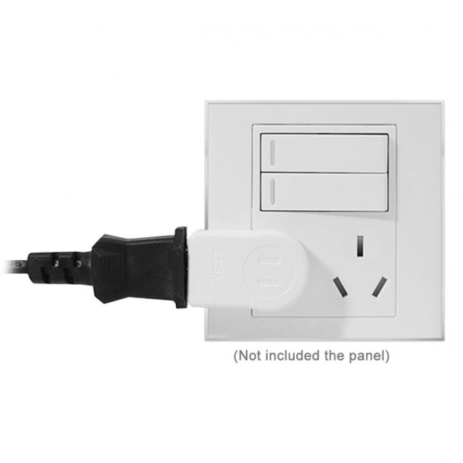 Jimier NEMA 1-15P USA Outlet Saver Power Extension Adapter 2-prong 2 Outlets 90 Degree Up Down Angled PW-014-UP