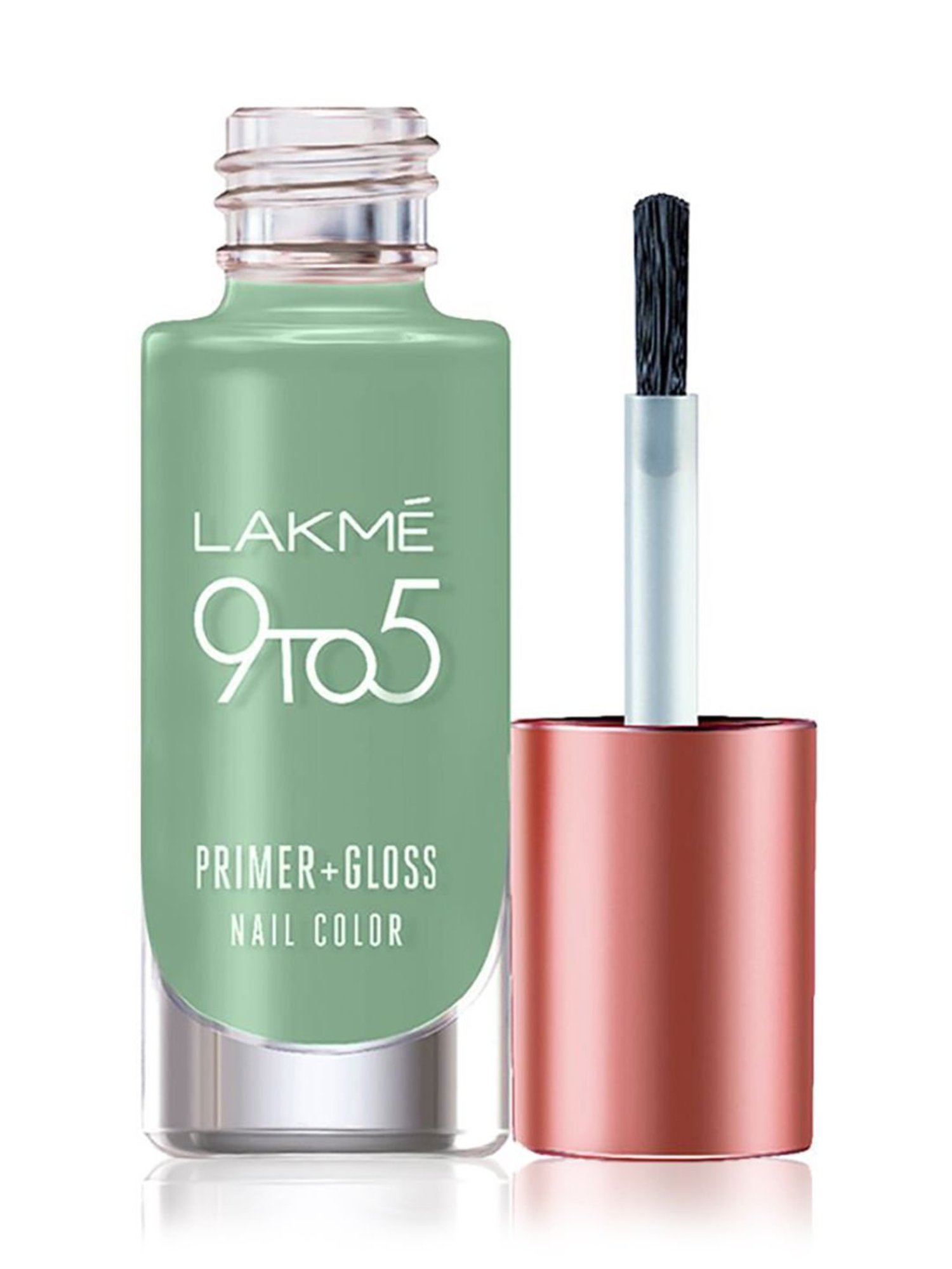 Lakme 9 to 5 Primer & Gloss Nail Colour Green Pistachio - 6 ml