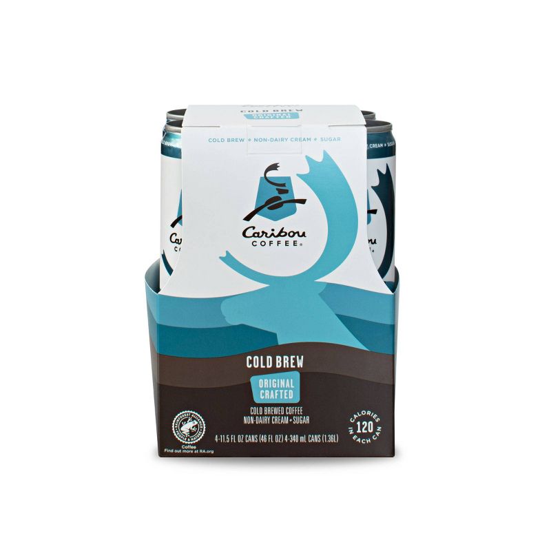 Caribou Coffee Cold Brew Original Crafted - 4pk/11.5 fl oz Cans