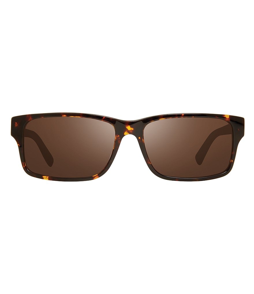 Revo Finley Rectangular Polarized 57mm Sunglasses