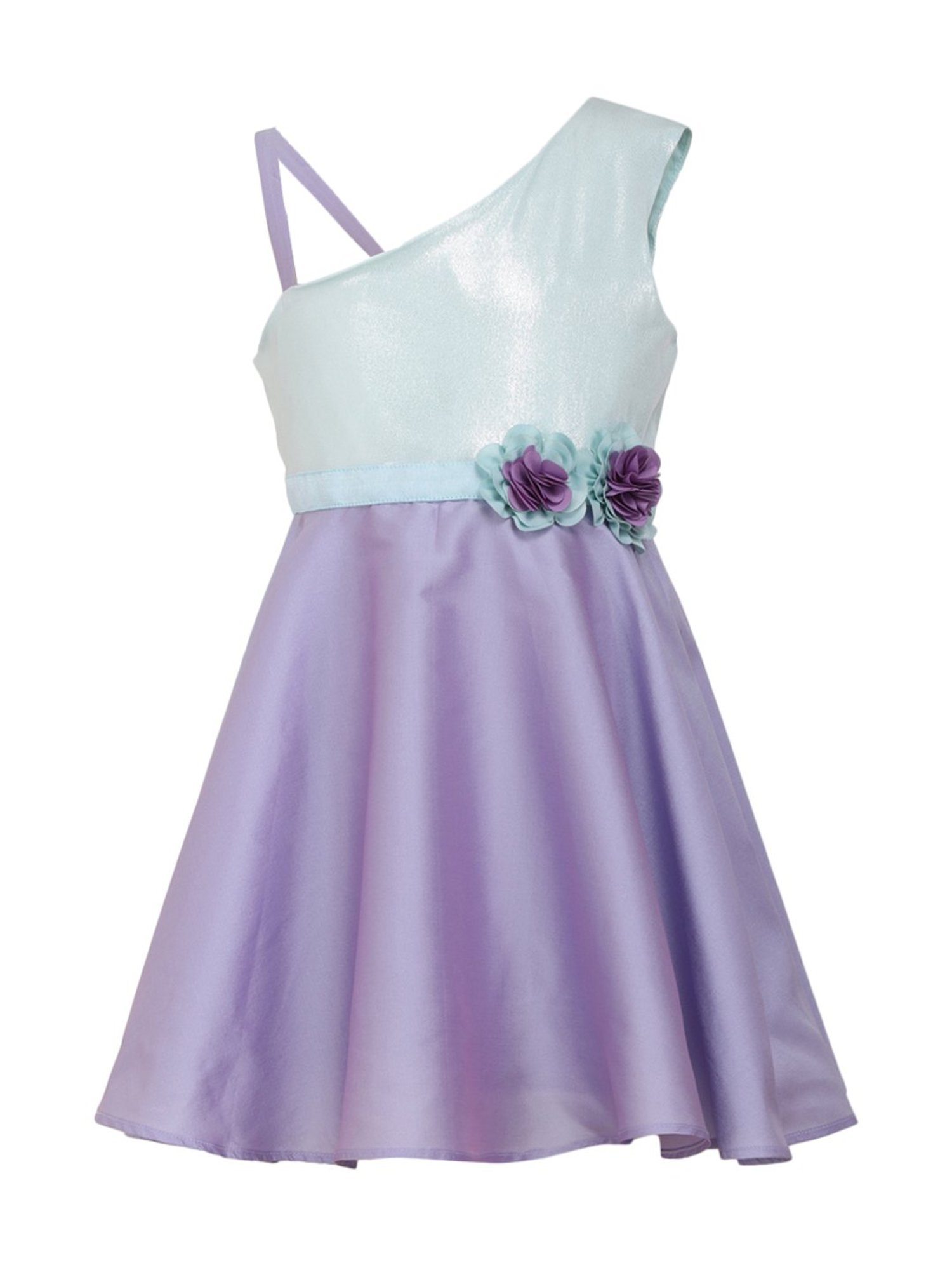A Little Fable Kids Lavender Embellished Dress
