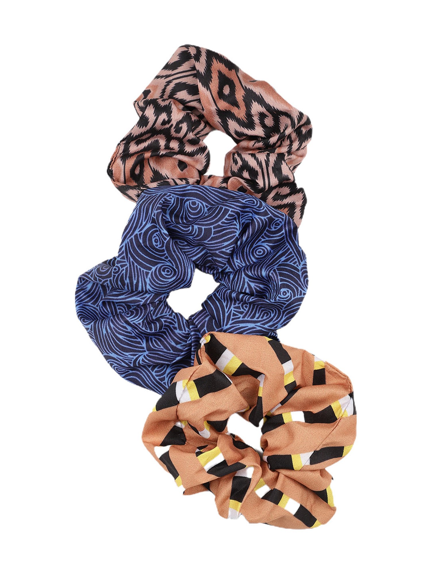 Aditi Wasan Off White Printed Head Bands Pack of 2