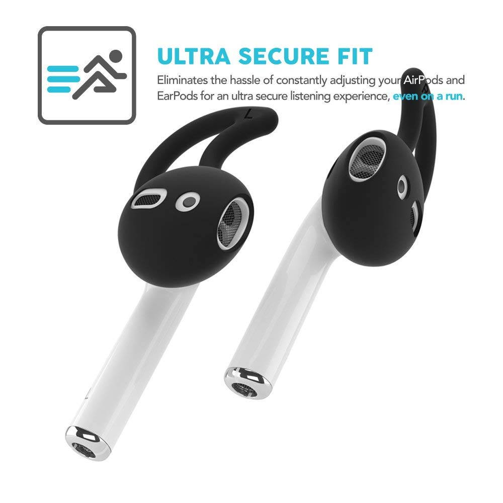Bailink 2.0 Ear Hooks and Covers Accessories for Apple AirPods or EarPods Headphones/Earphones/ Earbuds (3 Pairs),Apple AirPods and Earpods Covers, For iPhone 6, 6S, 6 Plus, 5S, 5C, and 5 Apple Earpod
