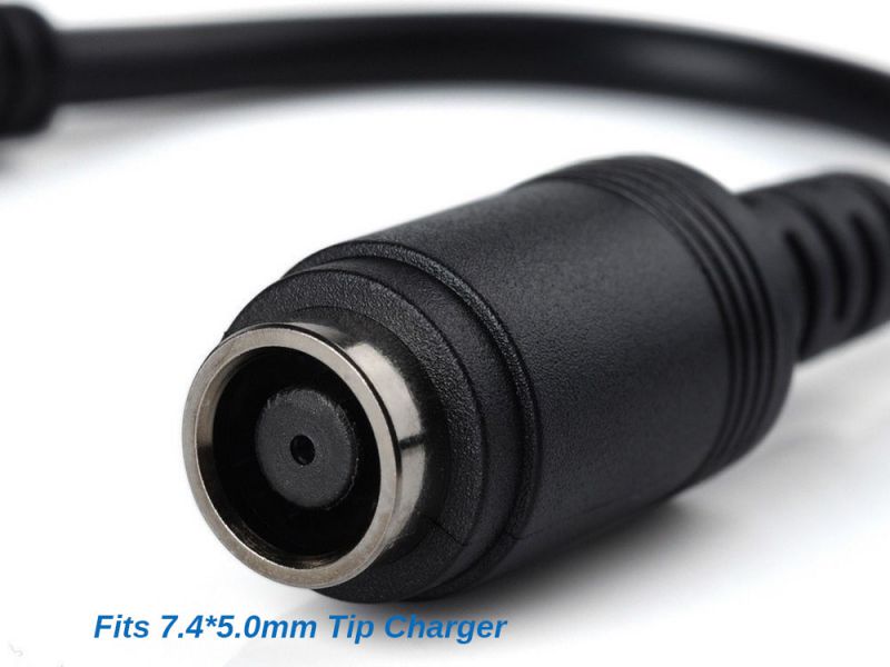 Dongle Adapter 7.4x5.0mm to 4.5x3.0mm Laptop Adapter Tip Connector Converter for Dell D5G6M 0D5G6M 57J49 331-9319 for Dell M3800 XPS 12 13 15 5930 18 1810 1820 Inspiron 11 13 14 15 17