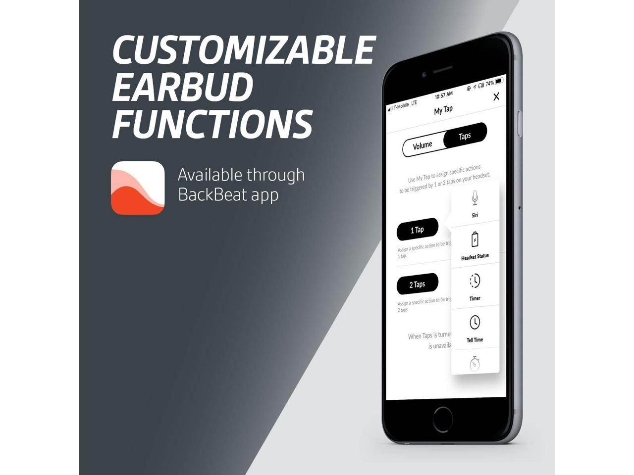 Plantronics BackBeat FIT 2100 Wireless Sweatproof and Waterproof In Ear Workout R.efurbished