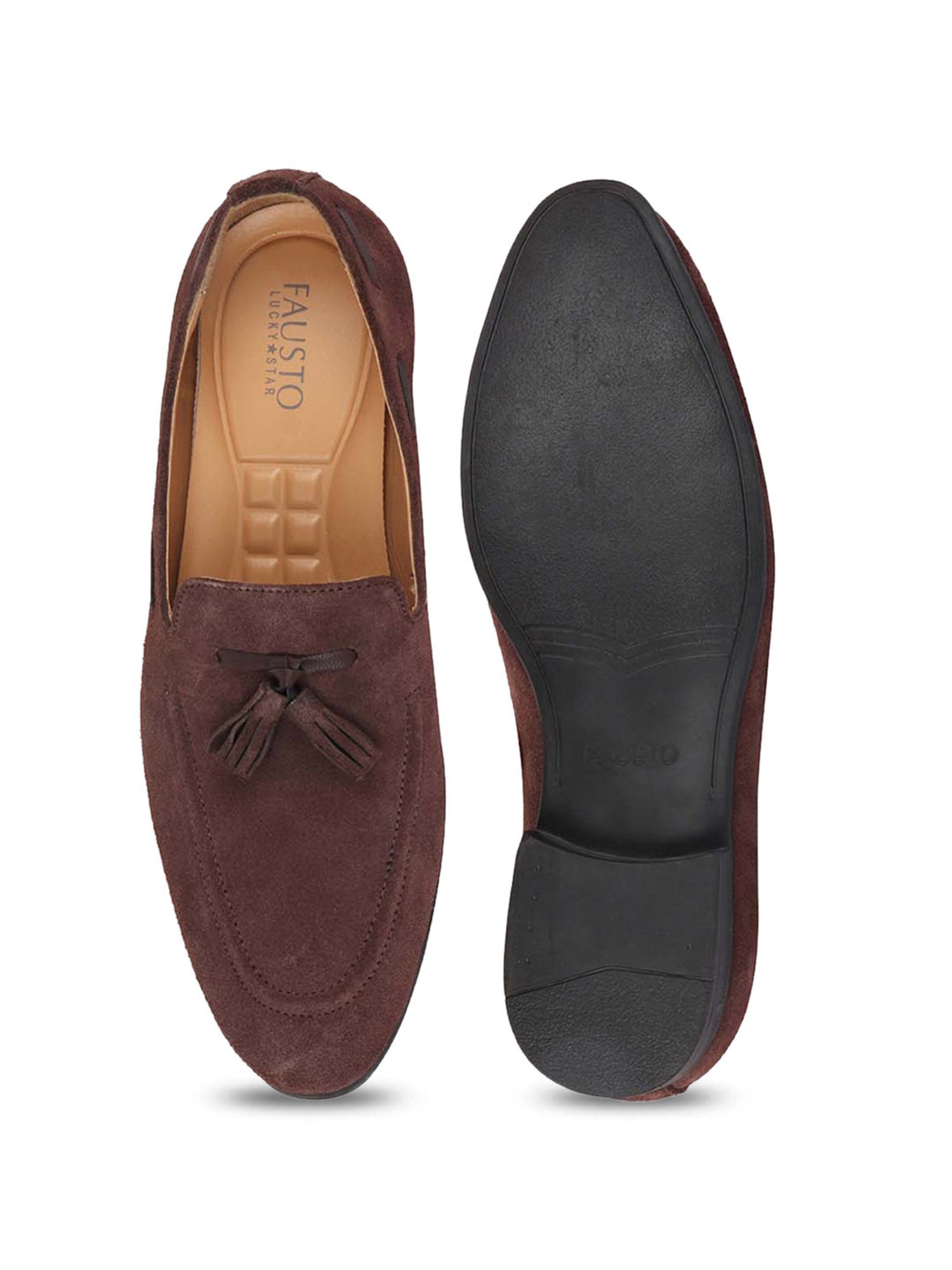 Fausto Men's Brown Boat Shoes