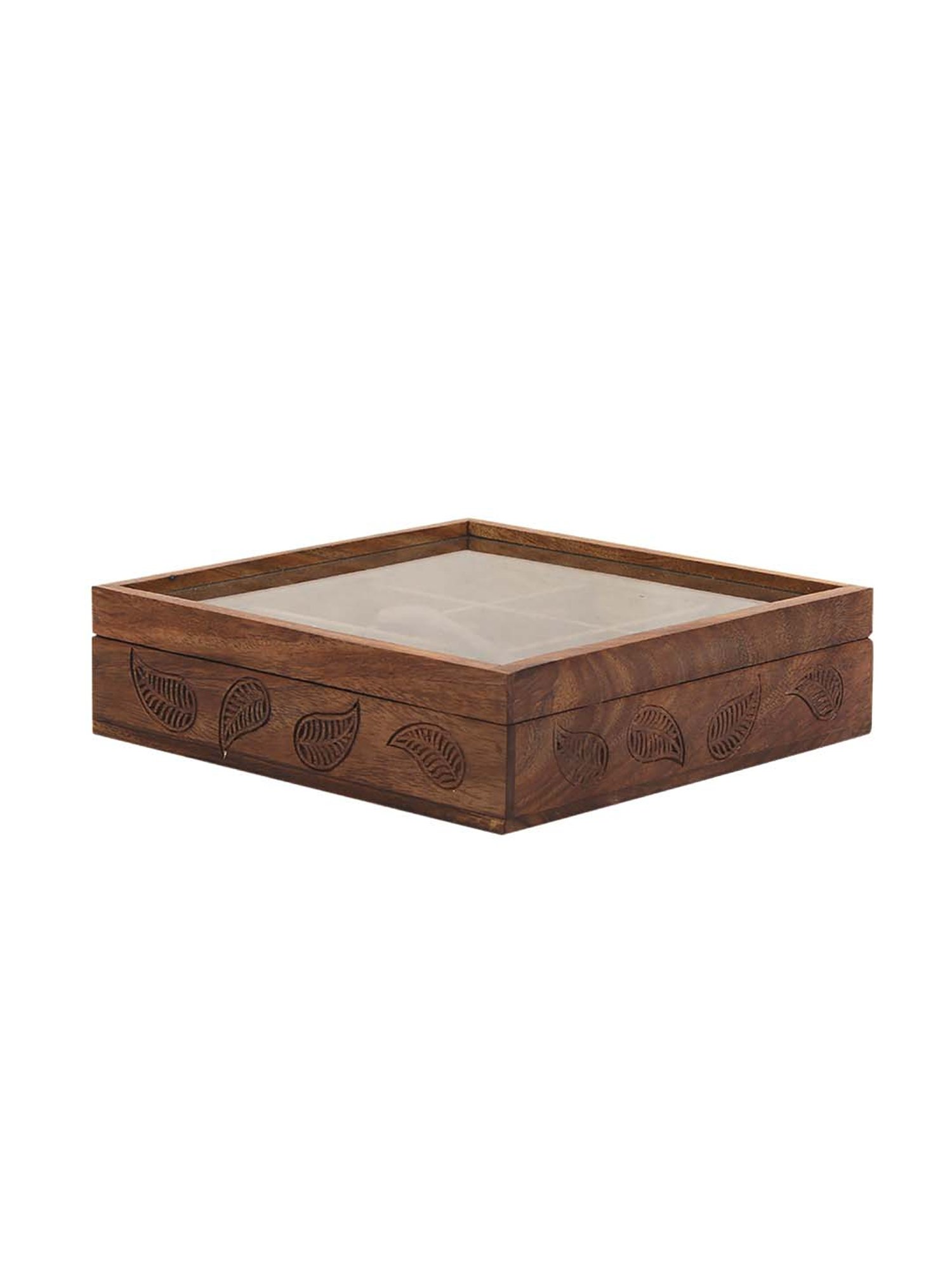 VarEesha Brown Sheesham Wood Storage Box - Set of 1